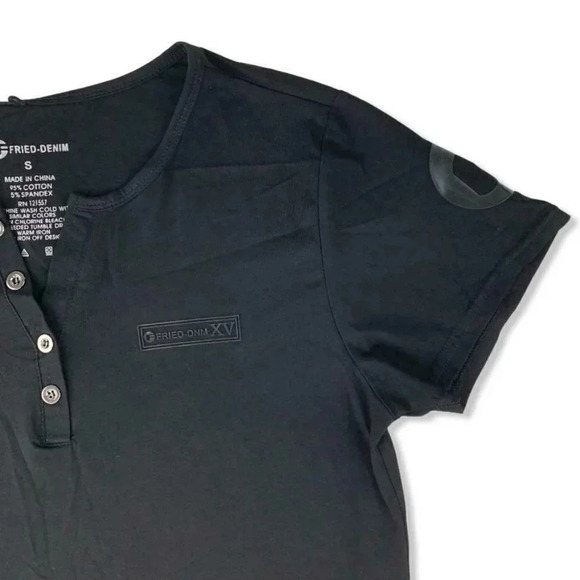 Fried-Denim Short Sleeve Black Size S Men's T-Shirt - Picture 4 of 10